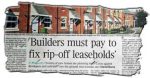Housebuilders and stooge conveyancing solicitors face legal action, reports The Times