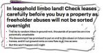 Should you buy a leasehold house now? Certainly not!