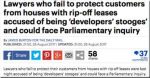 MPs and LKP demand end to developers’ ‘stooge’ solicitors