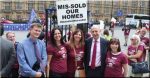 MPs turn out in force to welcome leaseholder demonstrators at Westminster