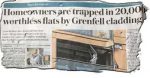 20,000 leaseholders trapped in blocks with Grenfell cladding, says Telegraph