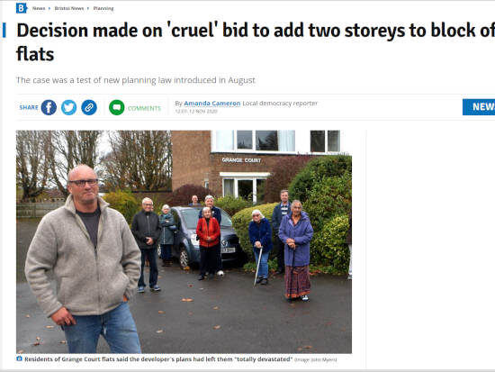 Two-storey planning give-away