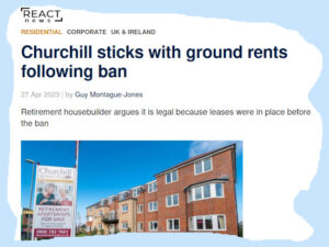 Bottomley to raise with Churchill Retirement its decision to continue charging ground rents